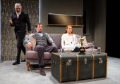 Brutal comedy: Darrell D'Silva, Robert Jack and Lucianne McEvoy in the Traverse Theatre's ferocious 'Ulster American'