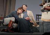Heartbreaking: Alexander Domogarov as Astrov and Yulia Vysotskaya as Sonya in 'Uncle Vanya'