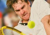 Adam Riches appears as tennis great Jimmy Connors