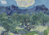 Olive trees with the Alpilles in the Background, 1889 by Vincent Van Gogh