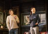 Drink to the future: Gemma Arterton and Lydia Wilson in ‘Walden’.