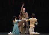 Married in haste: Yasmine Naghdi as Juliet, Bennet Gartside as Friar Laurence and Matthew Ball as Romeo in Kenneth MacMillan's Romeo and Juliet