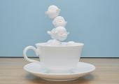 A storm in a teacup: 'Fountain of Life' 2001 by Yoshitomo Nara