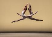 Passing fancy: Yuki Sugiura and Daria Stanciulescu of Birmingham Royal Ballet in 'The Seventh Symphony'
