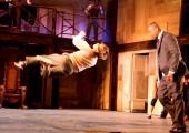 A most inventive clowning dancer: Tommy Franzén flips with eye-blurring speed