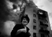 Wojciech Grzedzinski: 'Georgian woman cries after Russian air strike on civilian buildings in Gori'. Winner, Current Affairs category