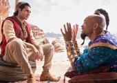 Making plans: Aladdin (Mena Massoud) and the Genie (Will Smith)