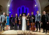Ten of the 11 artists at the weekend: Duo Pianistico (Paolo Alderighi and Stephanie Trick), Magdalene Ho, violinists Abigél Králik and Mairéad Hickey, Danae Dörken, viola-player Natalie Loughran, cellist Steffan Morris, Finghin Collins and Daniel Lebhardt