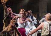 No, not the Sondheim one! Lucie Jones (centre) takes the title role in Stephen Schwartz musical