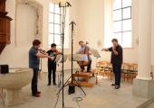 The Valentin Berlinsky Quartet in rehearsal