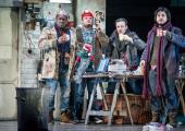 Schaunard (Michael Sumuel), Rodolfo (David Lomeli), Marcello (Andrei Bondarenko) and Colline (Nahuel Di Pierro) in 'La Bohème'