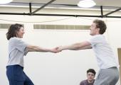 Once more unto: Jasmine Blackborow and Stanley Morgan in rehearsal