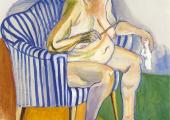 A self-portrait by Alice Neel, aged 80