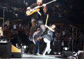 Alive and kicking: Pearl Jam light up the stage