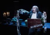Mark Le Brocq as Jacob Marley with nightcap and chains