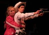 Fun gun: Sophie Melville and Vinnie Heaven in ‘Cowbois’.