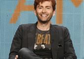 David Tennant shows a quick wit as he asks the questions