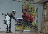 Banksy painted over Robbo's work. Spray-paints at dawn!