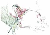 Grey Heron (2009) by Edwyn Collins: “When I’m drawing, I’m relaxed. I feel good about myself. It’s just me – there’s nobody telling me what to do”