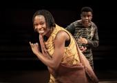 Ancient myth: Joan Iyiola and Ashley Zhangazha in ‘Changing Destiny’.