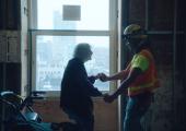 Dancing with a builder: Merle Lister in the Chelsea Hotel in 'Dreaming Walls'