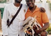 Aurelio Martinez (right) with mentor Youssou N'Dour