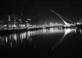 Calatrava's Samuel Beckett Bridge: 'Like a gigantic, elegant Irish harp lolling on its side, the arcing strings catching the Atlantic breeze'