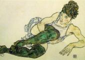 Revisiting the genius of Egon Schiele: 'Reclining Woman with Green Stockings', 1917