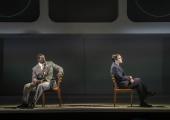 Mind your back: David Harewood and Zachary Quinto in 'Best of Enemies'