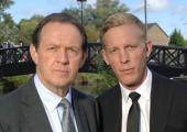 Kevin Whately as Lewis (left), with his brainy sidekick Hathaway (Laurence Fox)