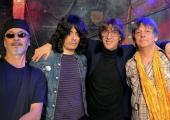 The Flamin’ Groovies, 2013 style. Left to right: George Alexander, Victor Penalosa, Cyril Jordan, Chris Wilson
