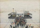 Lowry's 'The Floating Bridge, Southampton', 1956, oil on canvas