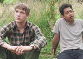 Billy Howle (left) and Jordan Stephens as teenage friends who become involved in a murder mystery