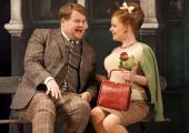 Dim and bright: James Corden and Suzie Toase in ‘One Man, Two Guvnors’.