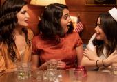 Roomies: Geraldine Viswanathan (centre) in 'Broken Hearts Gallery'