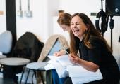 Happy days: in rehearsal with 'Hope Has a Happy Meal'
