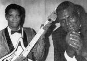 Hubert Sumlin (left) with Howlin’ Wolf