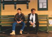 What's it all about?: Chris Lowe and Neil Tennant of the Pet Shop Boys in 'It Couldn't Happen Here'.