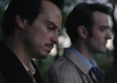 Friends and/or foes: Andrew Scott, left, as Soviet agent Viktor Kozlov, opposite Charlie Cox