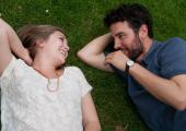 Age difference, us? Elizabeth Olsen and Josh Radnor have a lie-down to do the maths