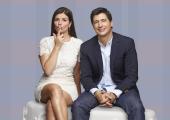 Casey Wilson and Ken Marino as Annie and Jake, a couple caught in misunderstandings as they head for the altar