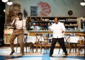 Come dancing: Hammed Animashaun and Lucian Msamati as Willie and Sam