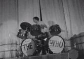 Keith Moon of The Who playing to a po-faced crowd at the Brighton Dome