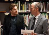 Mike Mills, director of 'Beginners', with his onscreen alter ego Ewan McGregor