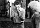 'The most provocative and rich experience': Miloš Forman with Tom Hulce on the set of 'Amadeus'