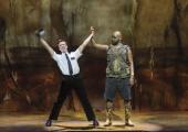 `Look, Ma, I won!': Broadway veteran Gavin Creel (left) took home the trophy for Best Actor in a Musical for `The Book of Mormon'