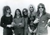 Mott the Hoople: before their glam rock makeover with Ian Hunter on the left sporting his corkscrew hair ‘n’ shades combo