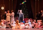 The party scene in Wayne Eagling's production of 'The Nutcracker'