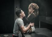 Romeo and Juliet: Dino Kelly and Saffron Coomber in ‘Old Bridge’.