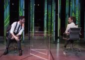 Mirror mirror: Tom Riley and Hayley Atwell in British premier of Off Broadway one-act